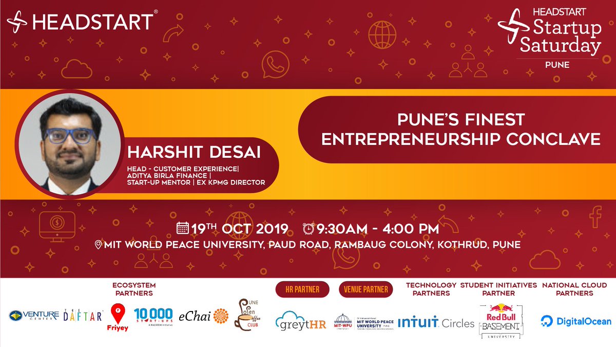 HeadstartSSPune's tweet photo. A growing number of Founders bootstrap their way to success. Learn from the expert about the startup journey from Bootstrapping to Scaling to Exit. Catch Harshit Desai at #SSPune125 this Saturday!
Link here: https://t.co/LpV544xllI
#headstart #PuneStartups #HeadstartPune https://t.co/UHKRzxrJkZ