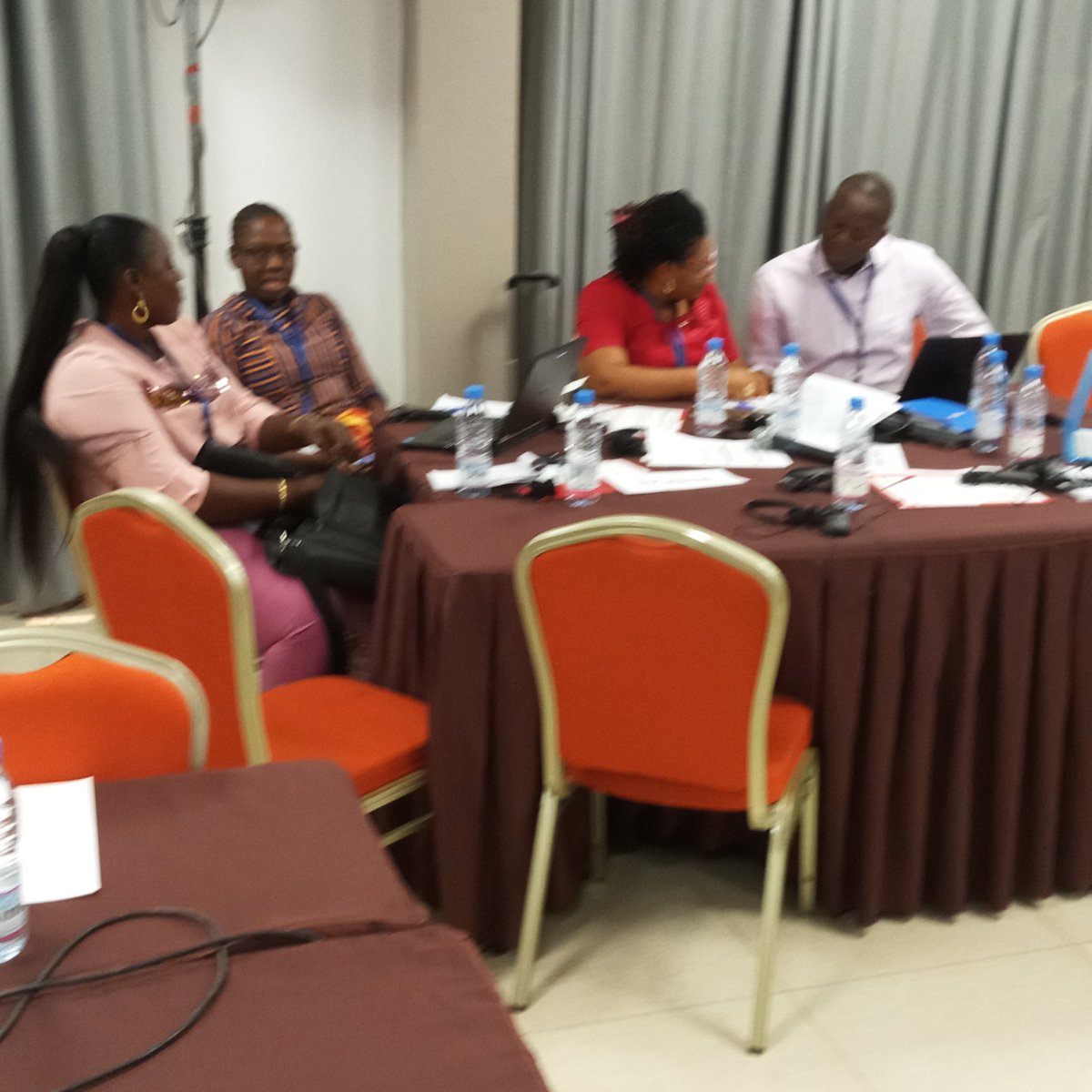 SergeSomda's tweet photo. Day 2 workshop. Participants enjoyed so much group work that they didn't want to have coffee break... https://t.co/9HyU4EYs2H