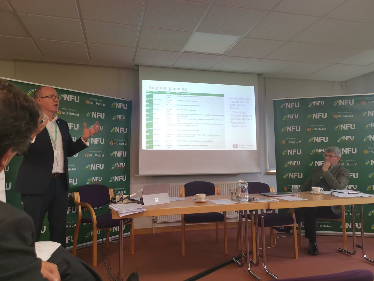 We're at the <a href="/NFUtweets/">National Farmers' Union</a> offices today hearing about progress made by <a href="/WaterREast/">Water Resources East</a>. There's a strong theme of collaborative co-creation. We'll be taking later about our role, we'll be using conservation planning to make sure the project delivers biodiversity gains.