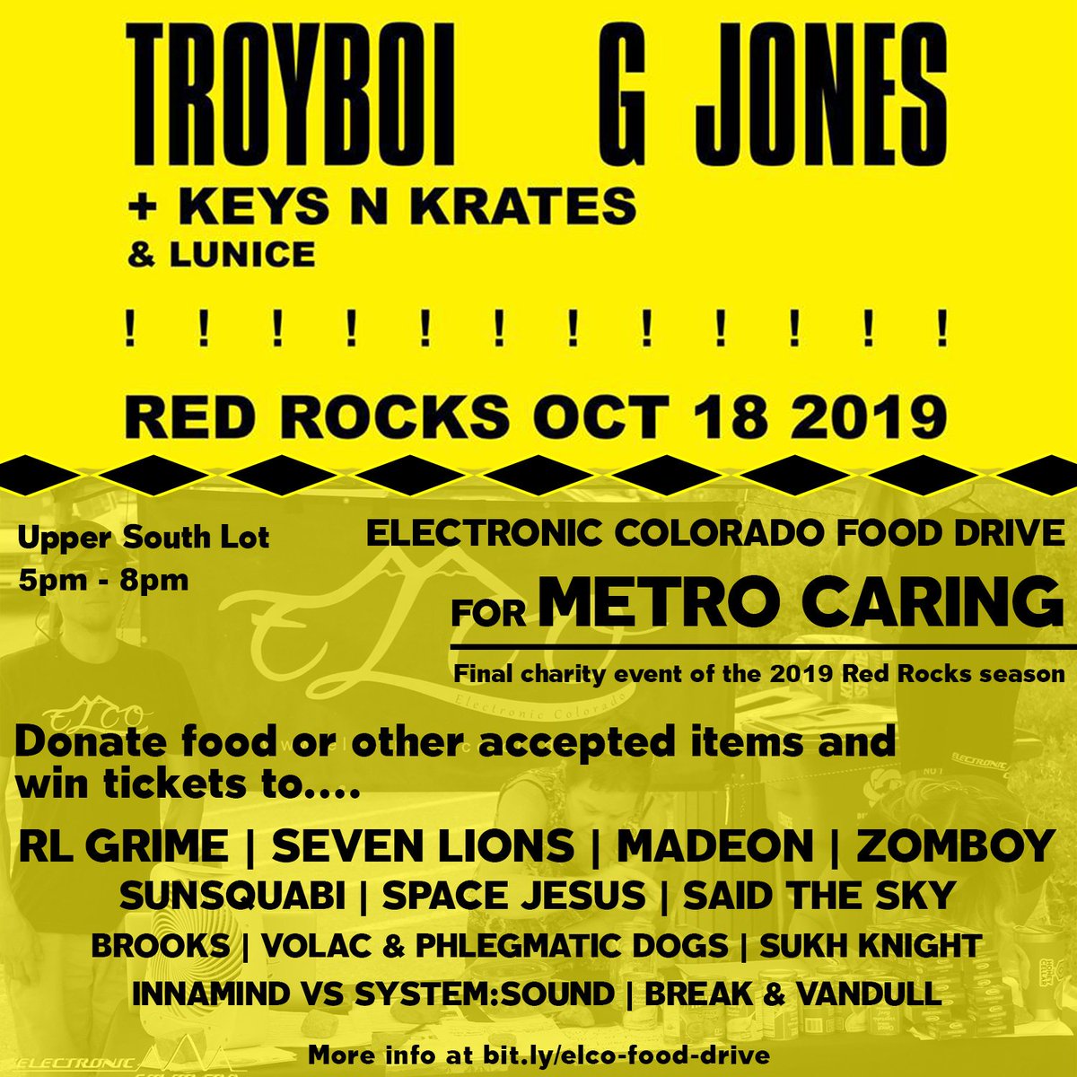 Got some solid prizes to give away this Friday at <a href="/RedRocksCO/">Red Rocks Park & Amphitheatre</a> for <a href="/TroyBoiMusic/">TroyBoi</a> and still adding more to the list! Come get hooked up 😎.

#RedRocks #Troyboi #GJones