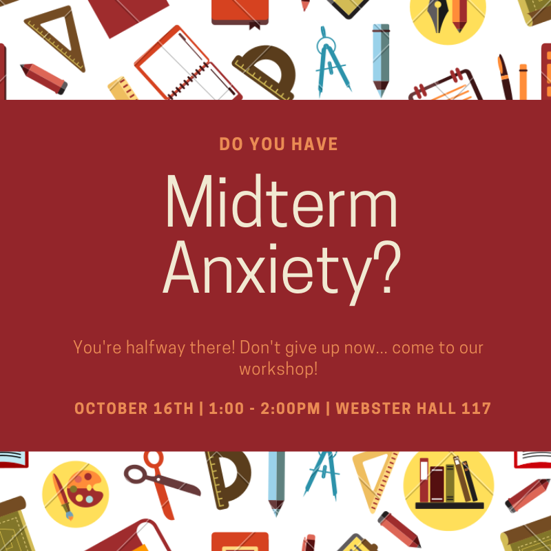 Montclair_CAST's tweet photo. Do midterms have you feeling stressed out? Then make sure stop by our workshop tomorrow and we'll help you get through them!

#montclair #montclairstate #montclairstateuniversity #redhawks #msuredhawks #montclairstateredhawks #ascmontclair https://t.co/P6O9LHXLIt