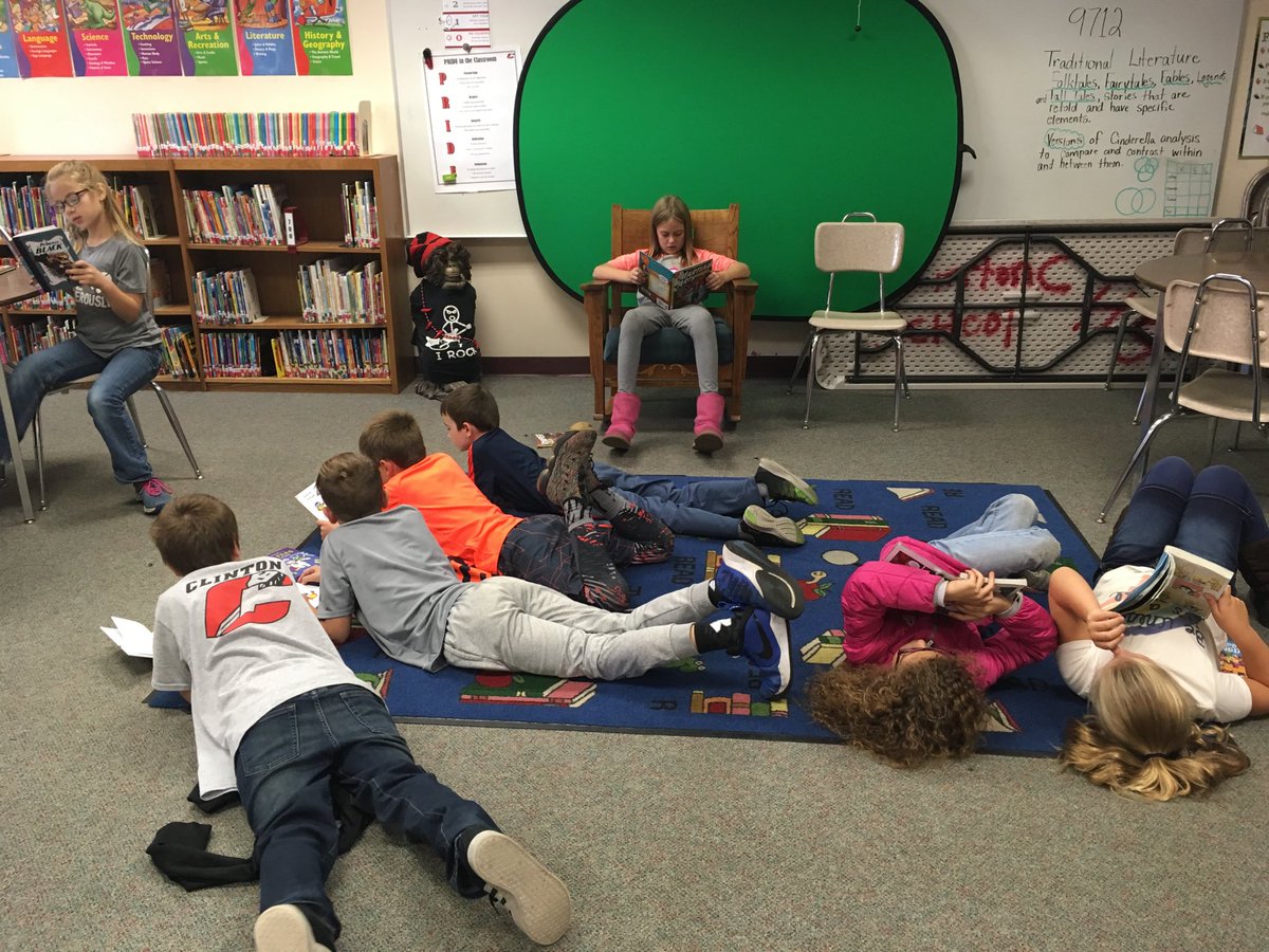 Nothing like “flopping like broccoli” with a great book from the library! Thanks Mrs. Desmet; Best Librarian Ever!