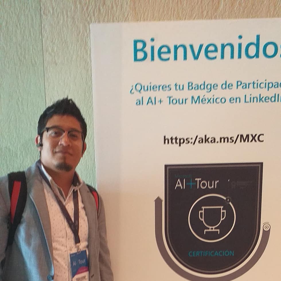Alex__Aguirre's tweet photo. Un año más Microsoft AI + Tour #MSAITour #microsoft #datavisiondigital #Datavision #sharepointonline #MicrosoftTeams #sharepoint https://t.co/Qnhji2WHIC