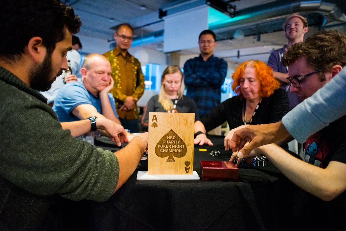HBOcareers's tweet photo. High stakes for a good cause. Our Seattle office went all in at Charity Poker Night earlier this month, raising $3,000 with company matching to support Seattle Children's Hospital, the winner's charity of choice. #LifeatHBO https://t.co/TNm1aRl5H9