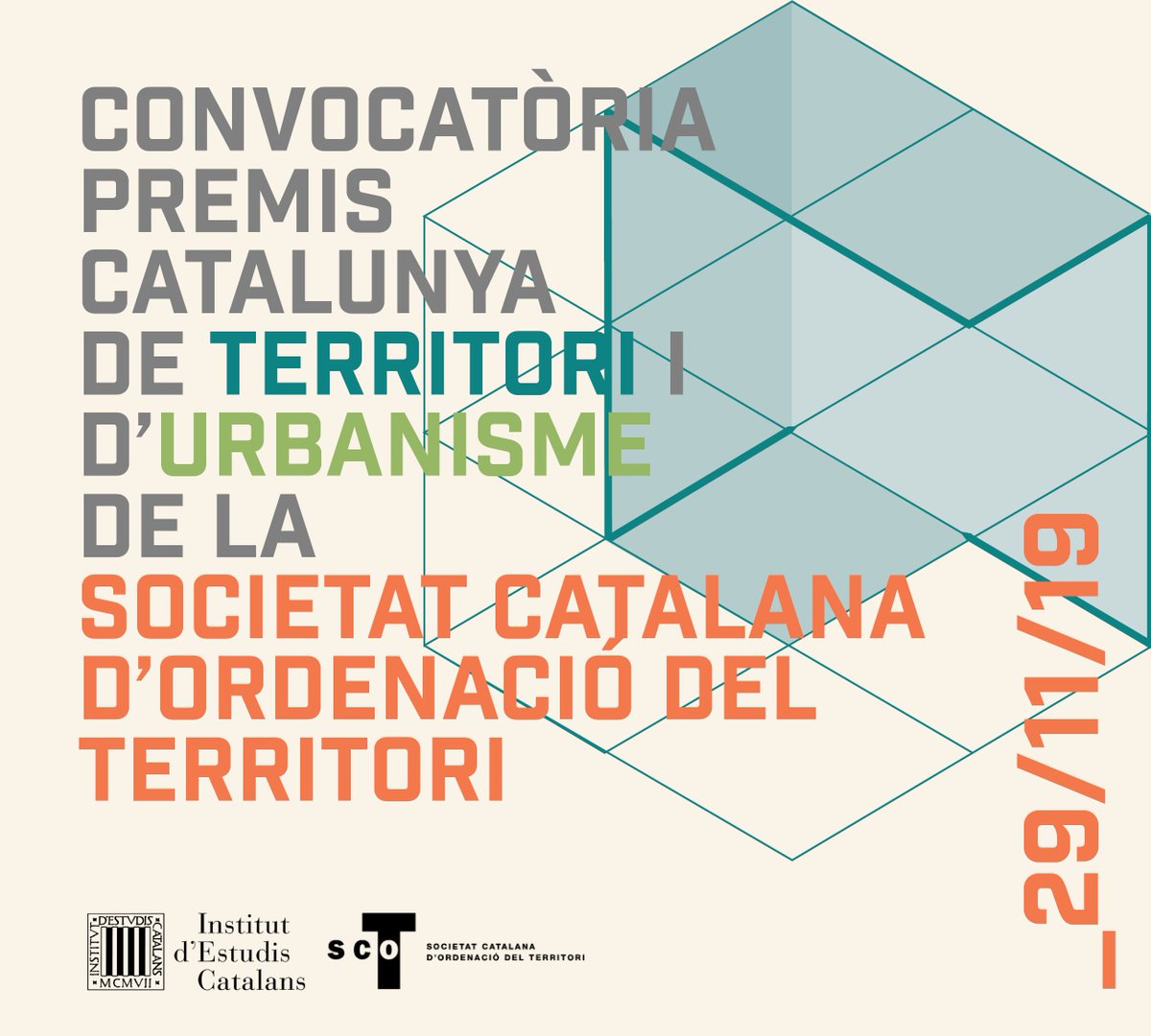 Territori's tweet photo. 📣Recordeu que ja està oberta la convocatòria dels Premis Catalunya de Territori i d'Urbanisme de la SCOT!
Tens un projecte d'#urbanisme #territori #mediambient #ciutat #paisatge...? Consulta la nostra web i participa-hi! https://t.co/3HyIlxEZH1
🗓️Fins al 29/11/19 #premisSCOT https://t.co/wkIzZI31Xb