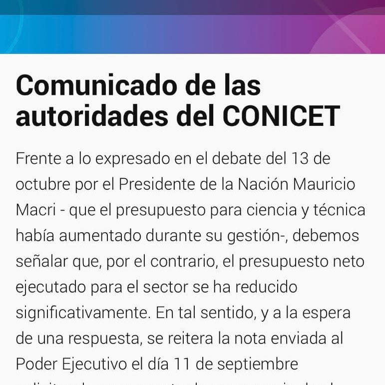 Nahuneco's tweet photo. ¿Te imaginás ser candidato a presidente y que te salga a desmentir el CONICET públicamente después del debate?
Que mamarracho que sos @mauriciomacri https://t.co/xfZqI7pLKU