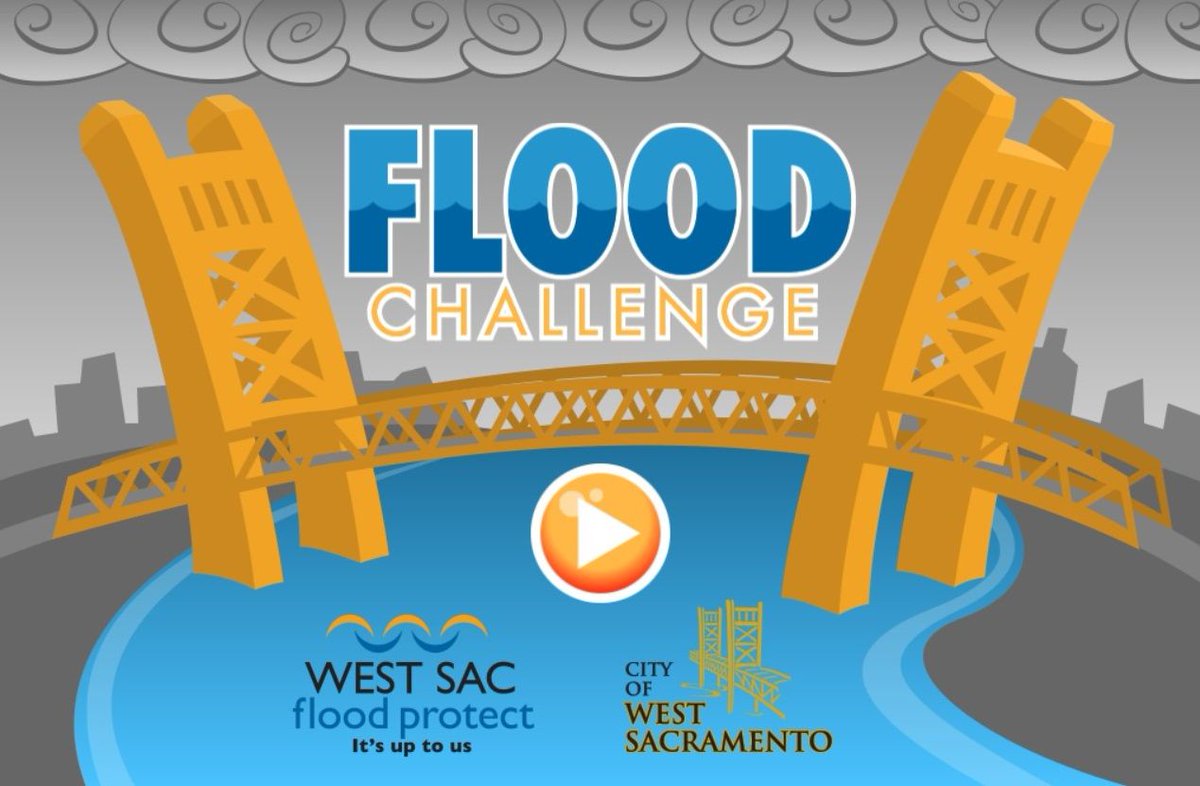 It's #FloodPrepWeek2019 &amp; we're at <a href="/BridgewayIsland/">Bridgeway Island</a> w/<a href="/cityofwestsac/">West Sacramento</a> talking about emergency preparedness &amp; the basics of PLAN, PACK, PROTECT! #Great2bWUSD #WUSDK12 Try out the fun flood prep game for yourself: buff.ly/35tz7eV