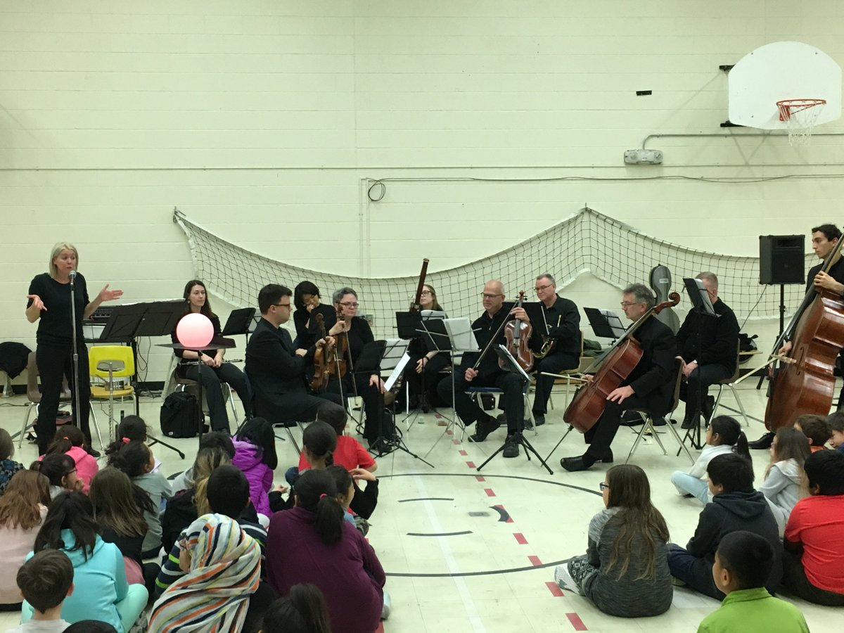 Enjoying the sounds of the Chamber Players this morning...