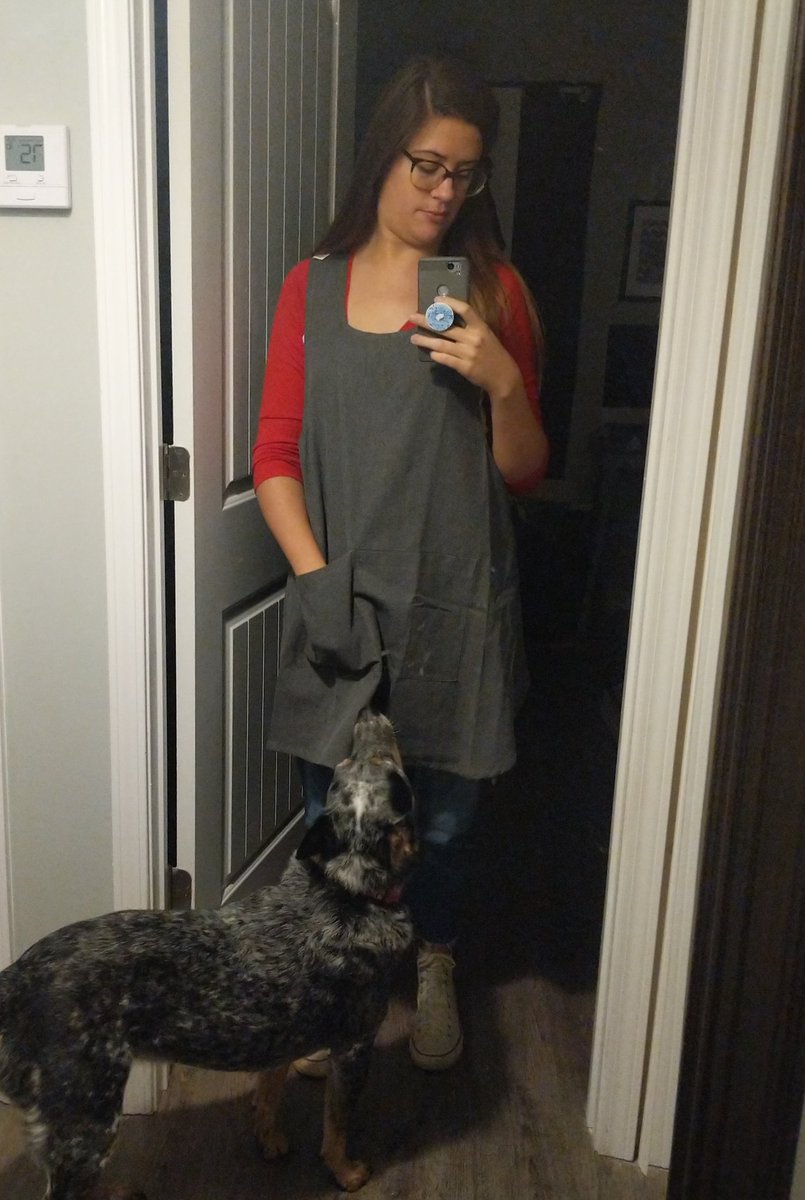ericatecho's tweet photo. In honor of Season 2 of #MakingPerfect, here's a pic of me in my apron, which I now plan to wear throughout the upcoming Thanksgiving season. https://t.co/ASgR32xovx