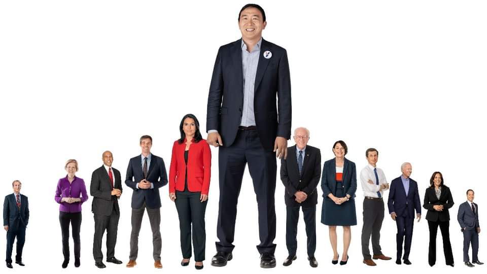 DHotwheelz's tweet photo. How #YangGang fixing to see the #DemDebate tonight https://t.co/Mmb5rhJAzj