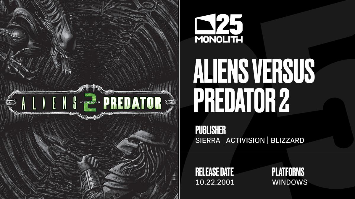 Monolith Productions on X: Aliens vs. Predator 2 was notable for its three  interwoven story campaigns, letting players assume the roles of Human, Alien,  and Predator. And its multiplayer allows all three