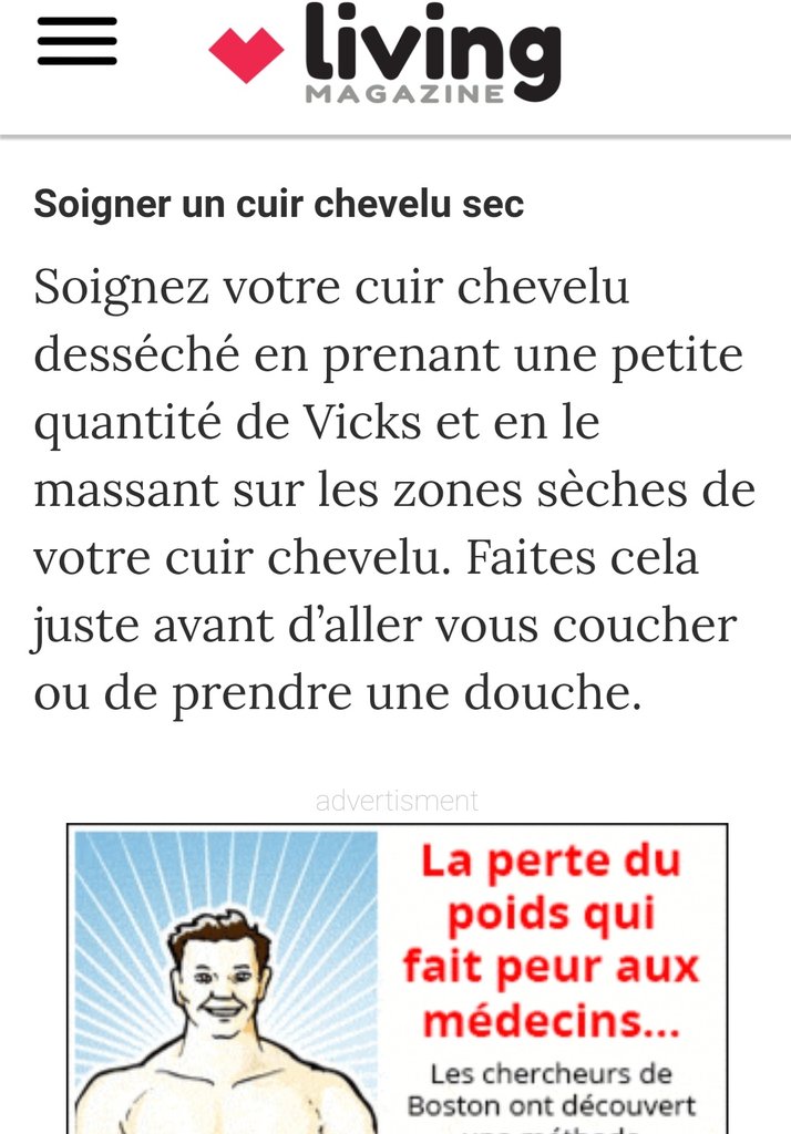 Une fois arrivé sur le site on se tape donc un article dont la rigueur scientifique et les risques seront parfois à vérifier (uhmmmmm) par  @decodeurs ;-) mais parfois ça fait un peu peur.