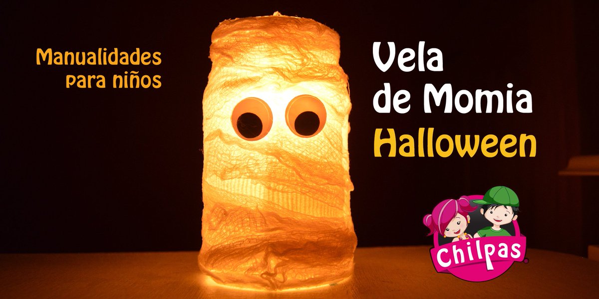 chilpas_mx's tweet photo. Se acerca #Halloween diviértete con tus #Chilpas haciendo esta vela de momia https://t.co/EpPVbNHjSU https://t.co/gvKgZt7Ozw