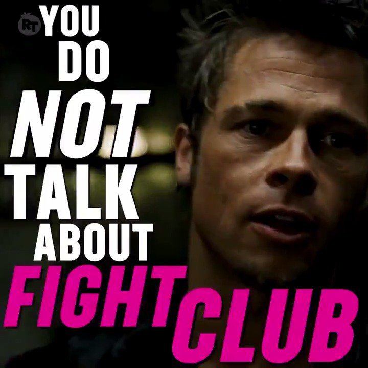 Rule Number 1: You do not talk about FIGHT CLUB 📺🔥✍️ Háblame de películas  favoritas 🙌 Salió un nuevo tatuaje para la pared del atelier 😱💪