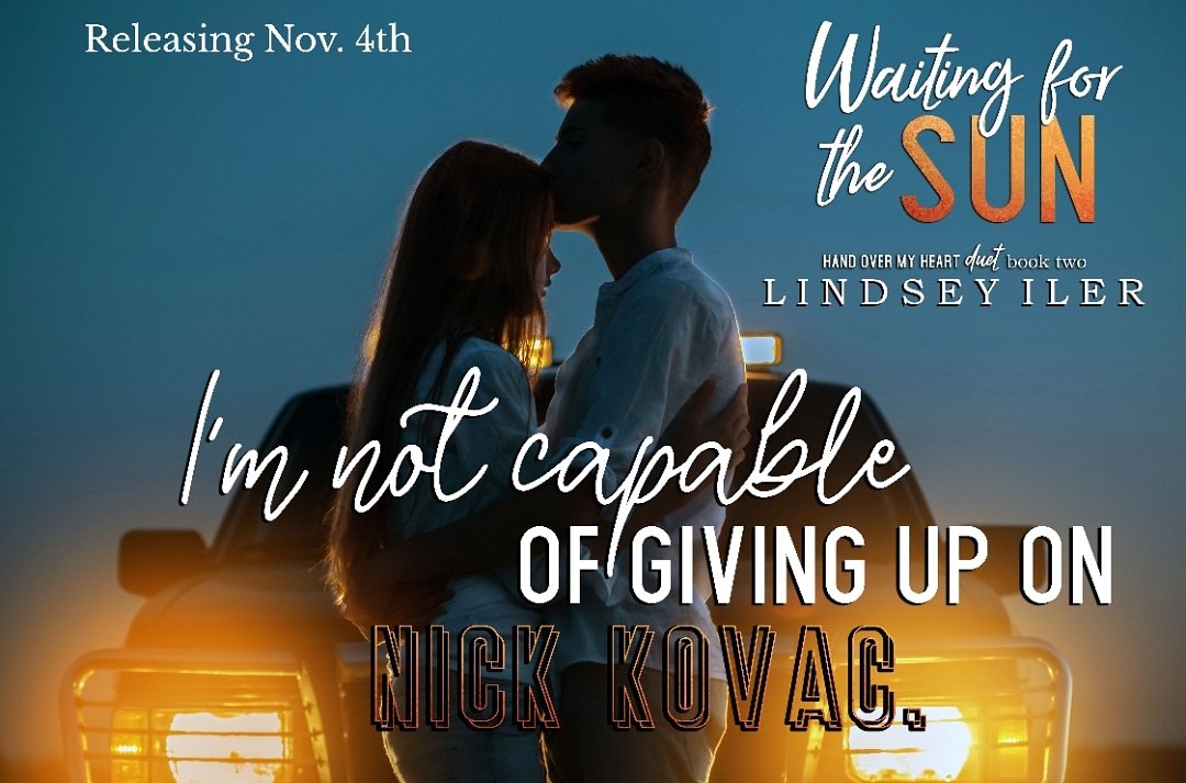 eabookblog's tweet photo. TeaserTuesday #ComingSoon #TBR
Waiting for the Sun (Hand Over My Heart Duet #2) by @Lindseyiler is releasing 11/4
#AvailableNow #KindleUnlimited 
Under a Different Sky (Hand Over My Heart Duet #1)
→ https://t.co/T1t8OGlodI

@ejbookpromos https://t.co/5AVp1reIU1