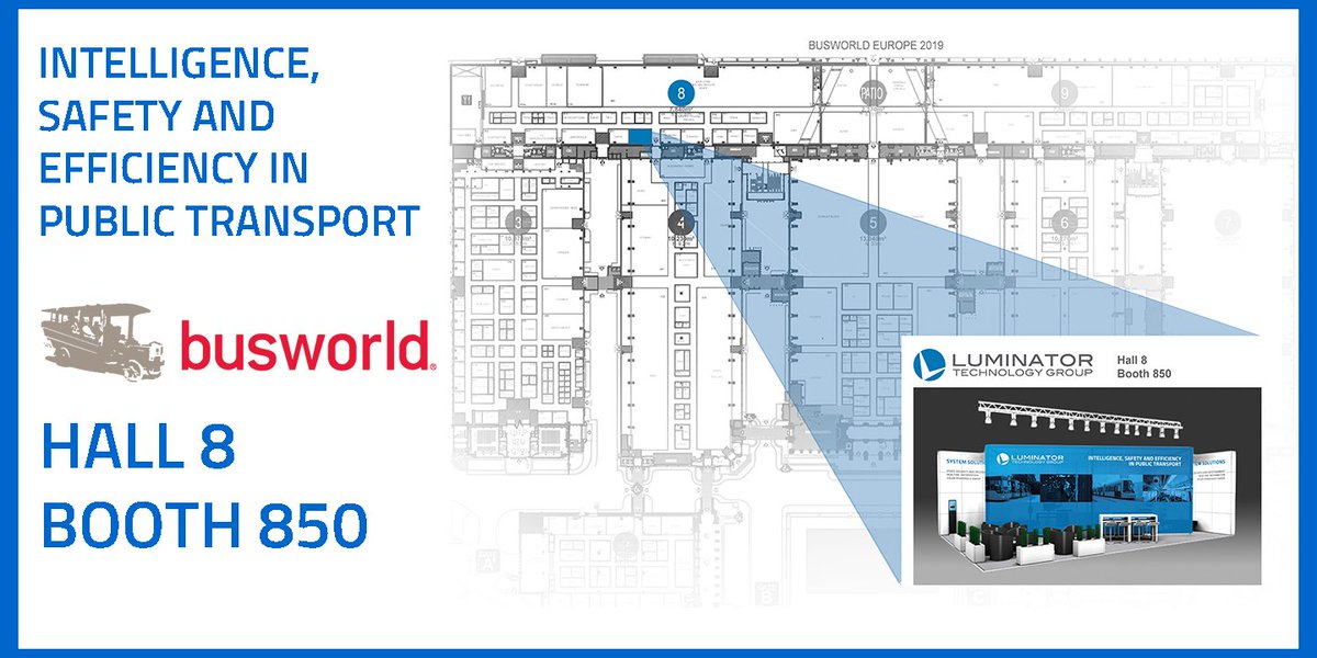 luminator_'s tweet photo. Visit us at #BUSWORLD Oct. 18-23 in #Brussels! #Luminator offers a fully integrated, cost-effective, and reliable suite of transit technology solutions that deliver intelligence, safety, and efficiency to your #transport system. #bus #transit https://t.co/KpZe6VswkQ https://t.co/mGmeeZOsKn