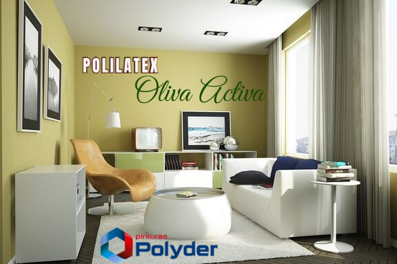 ppolyder's tweet image. Oliva Activa de nuestra linea #Polilatex se puede utilizar para pintar cualquier ambiente, pues promueve las buenas relaciones, es desestresante y relajante. #FelizMartes #Venezuela