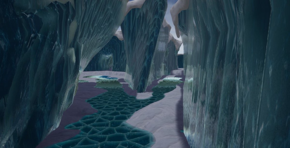 Updated look at the ice area terrain

#UE4 #gamedev #indiegame #indiedev #Blender3d #UnrealEngine  #projecthollow #IndieGameDev