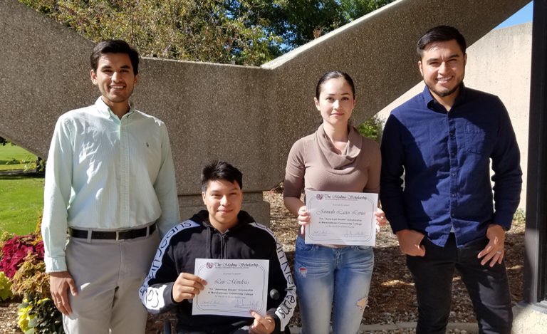 marshalltownCC's tweet photo. Congratulations to Medina Family Scholarship winners Janneth Larios Larios and Luis Mendoza https://t.co/0yD0EYn8SV