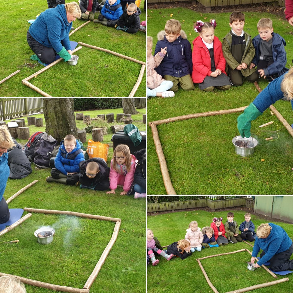 MiddlefieldFs's tweet photo. Fire safety and Kelly kettles with 2T. Investigated the kettles. Everybody thought the water would spill out of the hole in the middle. A big thanks to out Y6 buddies. #forestschool @middlefield_cp https://t.co/Cvzb5XBjoE