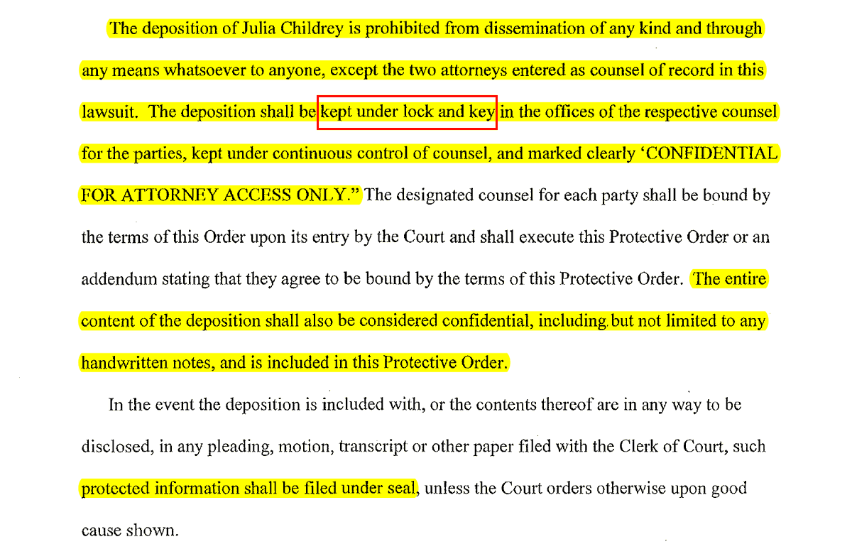 MarkPedroli's tweet photo. ⚡️BREAKING: 

Unprecedented. Wow

STL County asks Judge Newsham to CONCEAL the testimony of Julia Childrey (former Custodian and Jail Director) under "lock and key" and prohibit dissemination to the public.  

🤫🤫🤫

....in a Sunshine litigation. 

🔽🔽🔽 https://t.co/loheP63Zbi