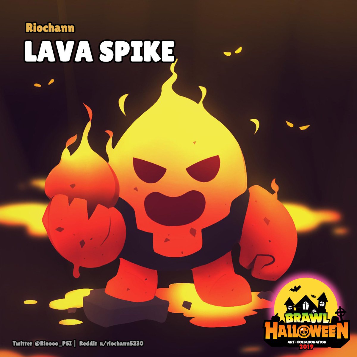 Code Ashbs On Twitter Omg Lava Spike Skin Would Be Amazing Https T Co Ojgedmr4sq Brawlstars - skin spike brawl stars