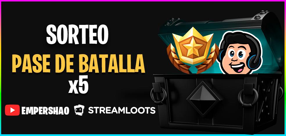 EmpershaoEsp's tweet photo. ¡SORTEO DE 5 PASES DE BATALLA PARA @FortniteGame! 🤑

Requisitos:
Dar RT al tweet! 
Seguir en Twitter a @EmpershaoEsp y @streamlootsES!
Estar suscrito a mi canal de Youtube! 
https://t.co/drvUlBxBmG

Termina el día 20 de Octubre y es internacional! ⏰

¡MUCHA SUERTE A TODOS! ❤️ https://t.co/fuC8JlhNRd