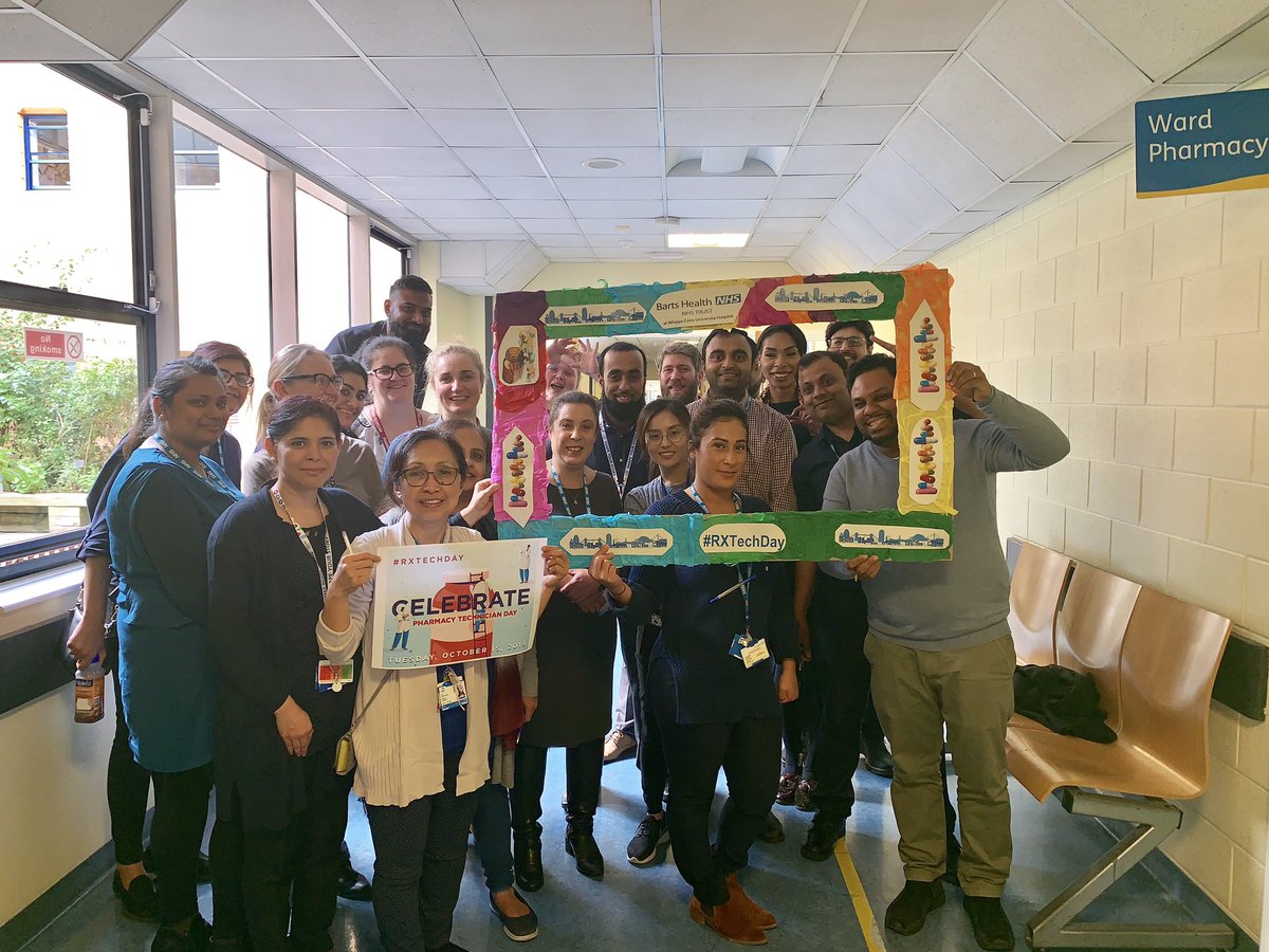 BH_Pharmacy's tweet photo. Our proud Pharmacy Technicians @WhippsCrossHosp 🎉💊❤️ continued hard work and support from this great team! @NHSBartsHealth #RxTechDay #WeCare #BartsHealth https://t.co/tDFudeu80D