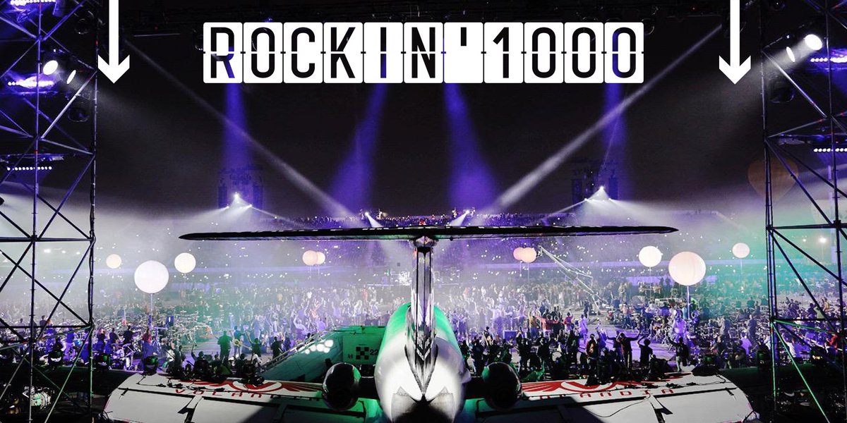 amg_int's tweet photo. Metti 1000 musicisti che si esibiscono a tempo di rock.
Metti le Frecce Tricolore che hanno dipinto il cielo di Milano. 
Metti l'aeroporto di Linate come location dell'evento.
Tutto questo è stato @rockin_1000! https://t.co/neIK04ZCBU
