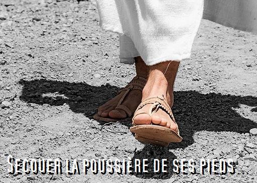 WEtudes's tweet photo. Secouer la poussière de ses pieds. 

Étant donné que Dieu est amour (1Jean 4:16), comment interpréter ces versets, où les envoyés de Dieu mal reçus secouent la poussière de leurs pieds ?

Souvent il est ajouté : en témoignage pour (et non pas contre) eux

https://t.co/iMYSDzOasL https://t.co/VKrLEWtPa0