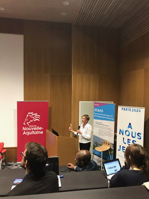 After a short break for the lunch, we continu with an intervention of Nadia Grubnic, senior lecturer which emphasize the politics legacy of 2012 London OG.
<a href="/univbordeaux/">Université de Bordeaux</a> @Staps_Bordeaux <a href="/CROSNAq/">CROS Nouvelle-Aquitaine</a> #LACES