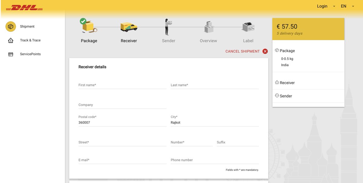 ronakkhunt's tweet photo. @DHL_NLexpress @DHLNL 
Hi, you have serious issue on https://t.co/rZmrDona6D.
When I select the country India, it says 'Fast Delivery' 2 days. 
After we put the PIN Code, it is silently (nobody could have noticed that change) changed to 5 days.

#dhl #dhlexpress #feelingcheated https://t.co/rjSEVns2PC