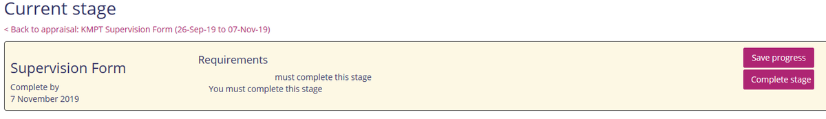 Supervision on iLearn! 
If you're entering information onto the form but do not want to sign it off, please scroll up to the top of the form and click "save progress" - this will ensure the information on the form is saved and will be ready for you to go back to at a later date.