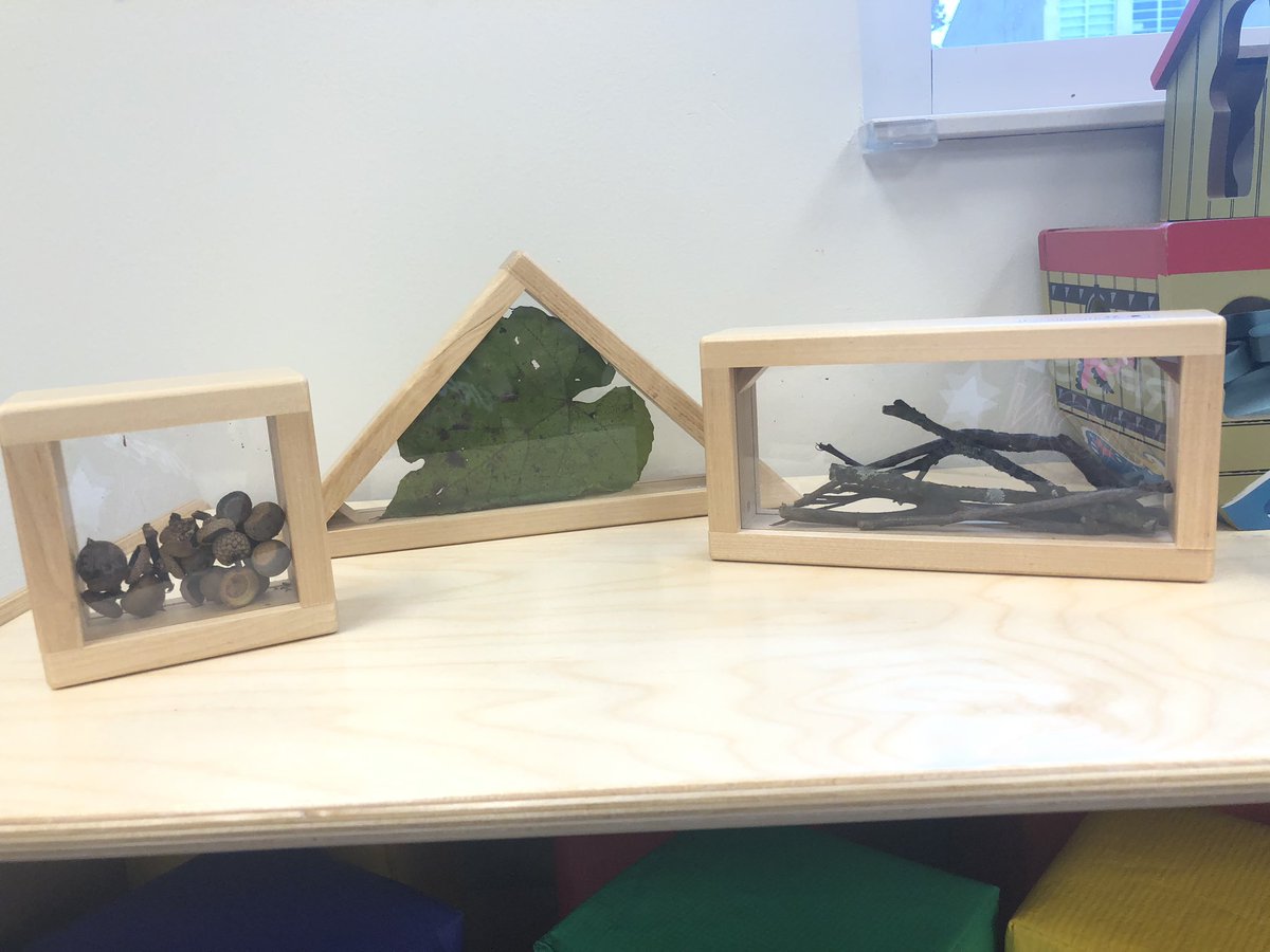 CCLSUrban's tweet photo. We got some new cool blocks today! They are loving looking at the sticks, leaves, and acorns! Welcome Fall! 🍁 🍃 🍂 @CCLSChargers https://t.co/usyKbvcE82