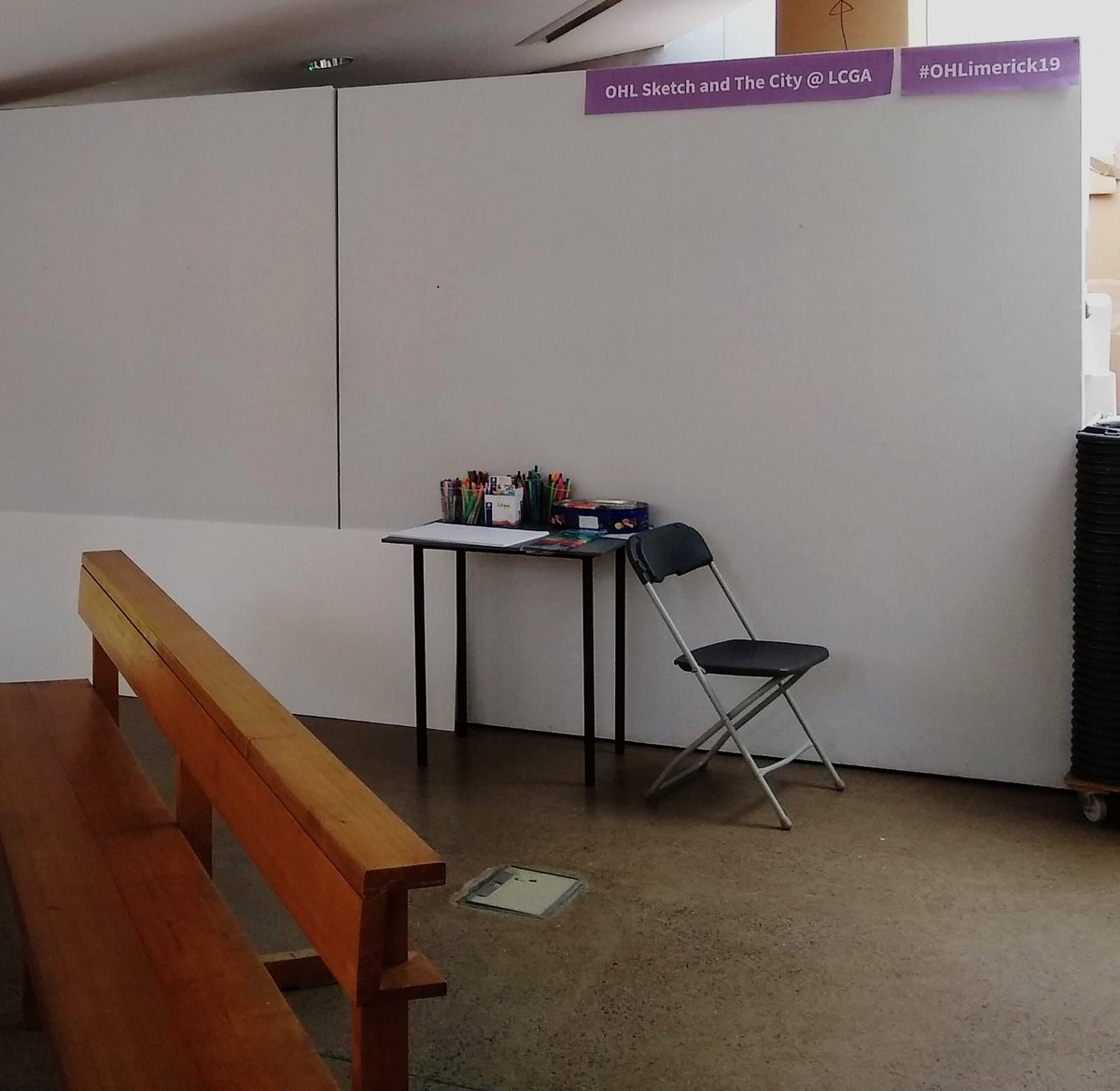 OHLimerick's tweet photo. Getting our #OHLimerick2019 information hub @limerickgallery ready! OpenHouse Limerick starts this Thurs 17th Oct with a free trip to the movies @BelltableLimk, then another 40 events Friday to Sunday. All free. Most first come basis. Check out https://t.co/Enftk7JZNx! https://t.co/L8aSvyj7ib