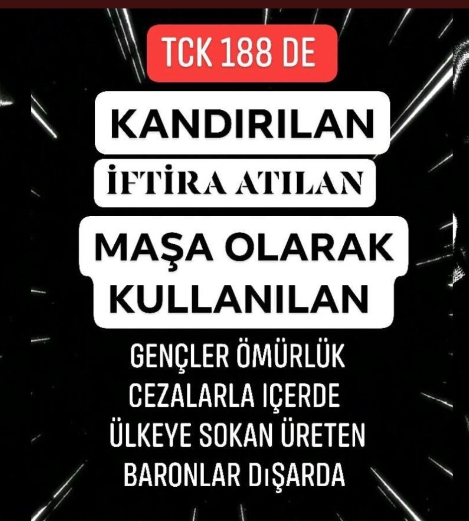 #AdliMahkumKapsamlıEşitYasa 
<a href="/RTErdogan/">Recep Tayyip Erdoğan</a> <a href="/abdulhamitgul/">Abdulhamit Gül</a> <a href="/suleymansoylu/">Süleyman Soylu</a> <a href="/kilicdarogluk/">Kemal Kılıçdaroğlu</a> <a href="/dbdevletbahceli/">Devlet Bahçeli</a>