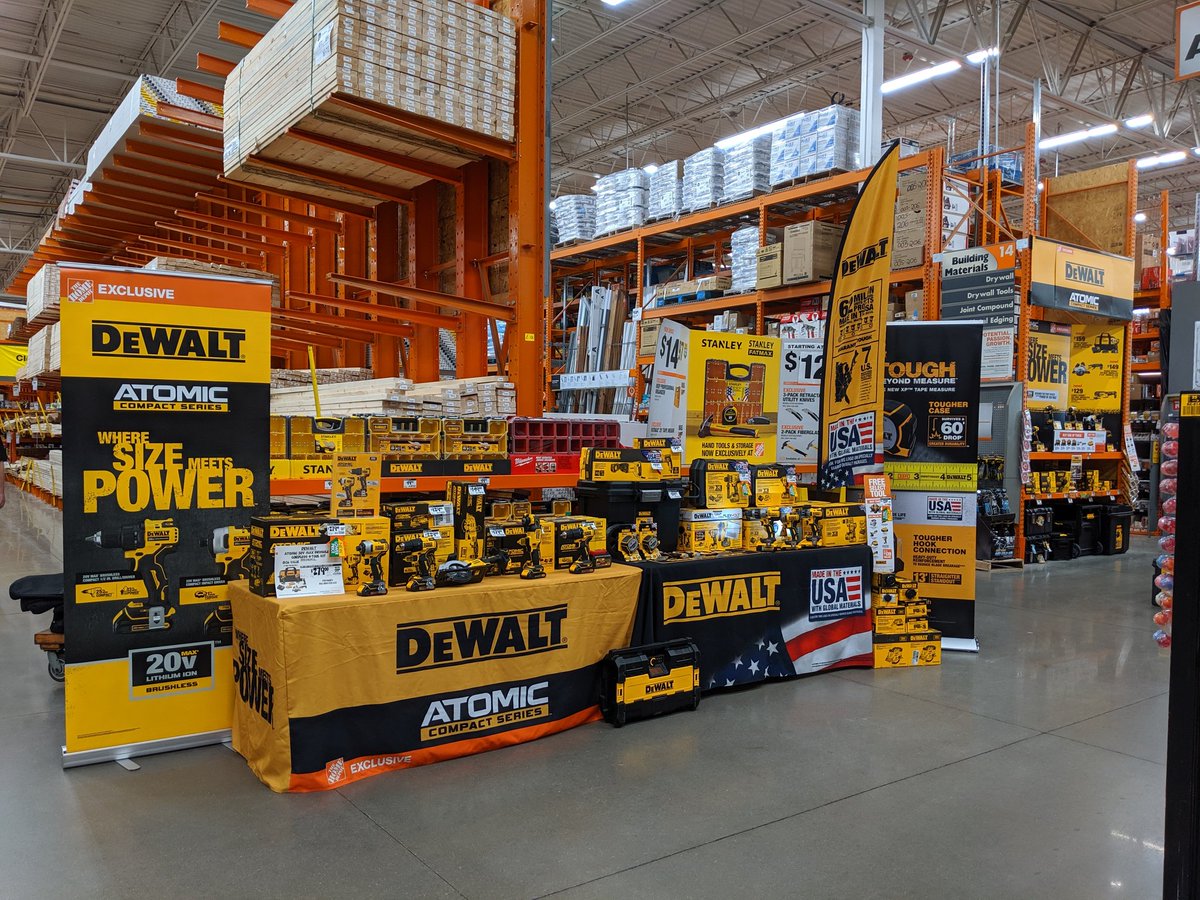 Stop by your Ankeny Home Depot today to see the full line of DeWalt tools and see what you need to add to your collection #DeWalt <a href="/JRandels/">Jasen Randels</a> @Bradley14680744