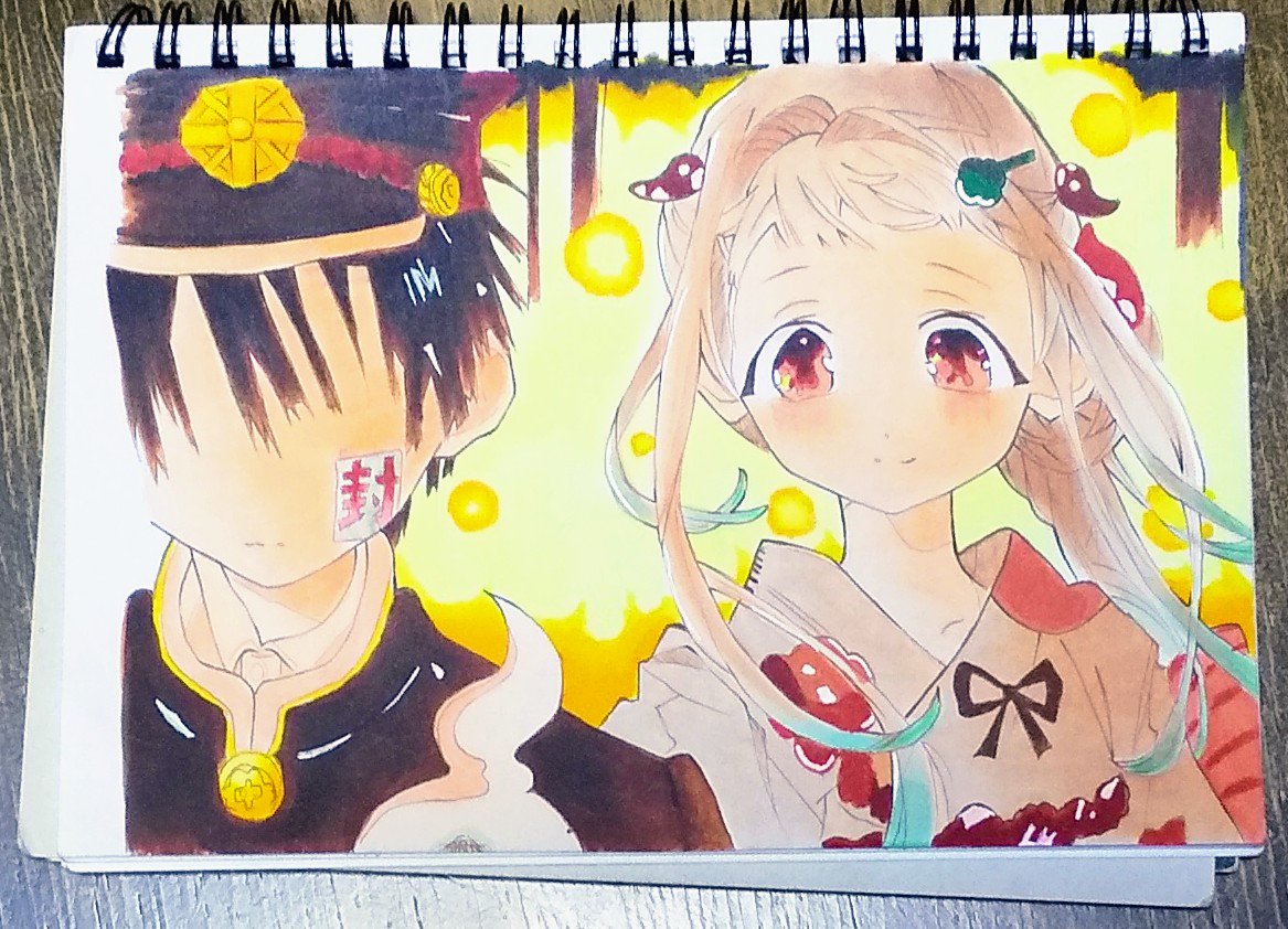 ただの群青 Pa Twitter 地縛少年花子くん描いてみたその7 やっと完成しました 影を意識して描けた気がします イラスト 地縛少年 花子くん好きと繋がりたい 地縛少年花子くん アナログイラスト コピックイラスト