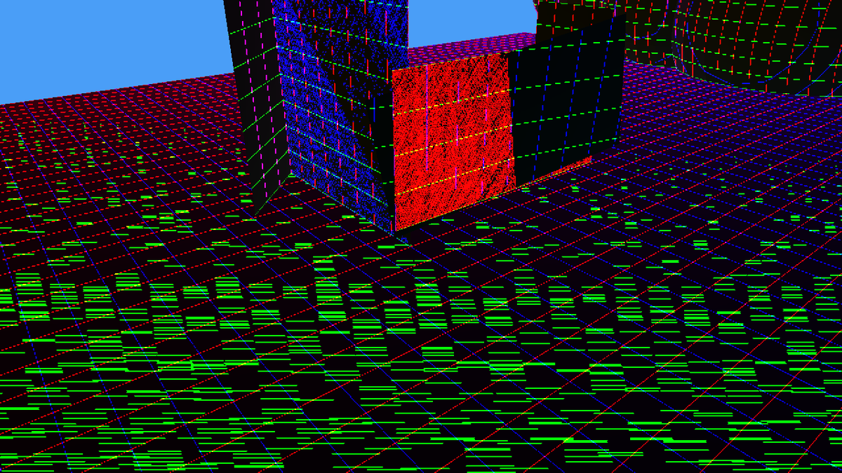 VallentinDev's tweet image. This is fine. Completely intentional. 100% what I was going for. #gamedev #rustgamedev #indiedev