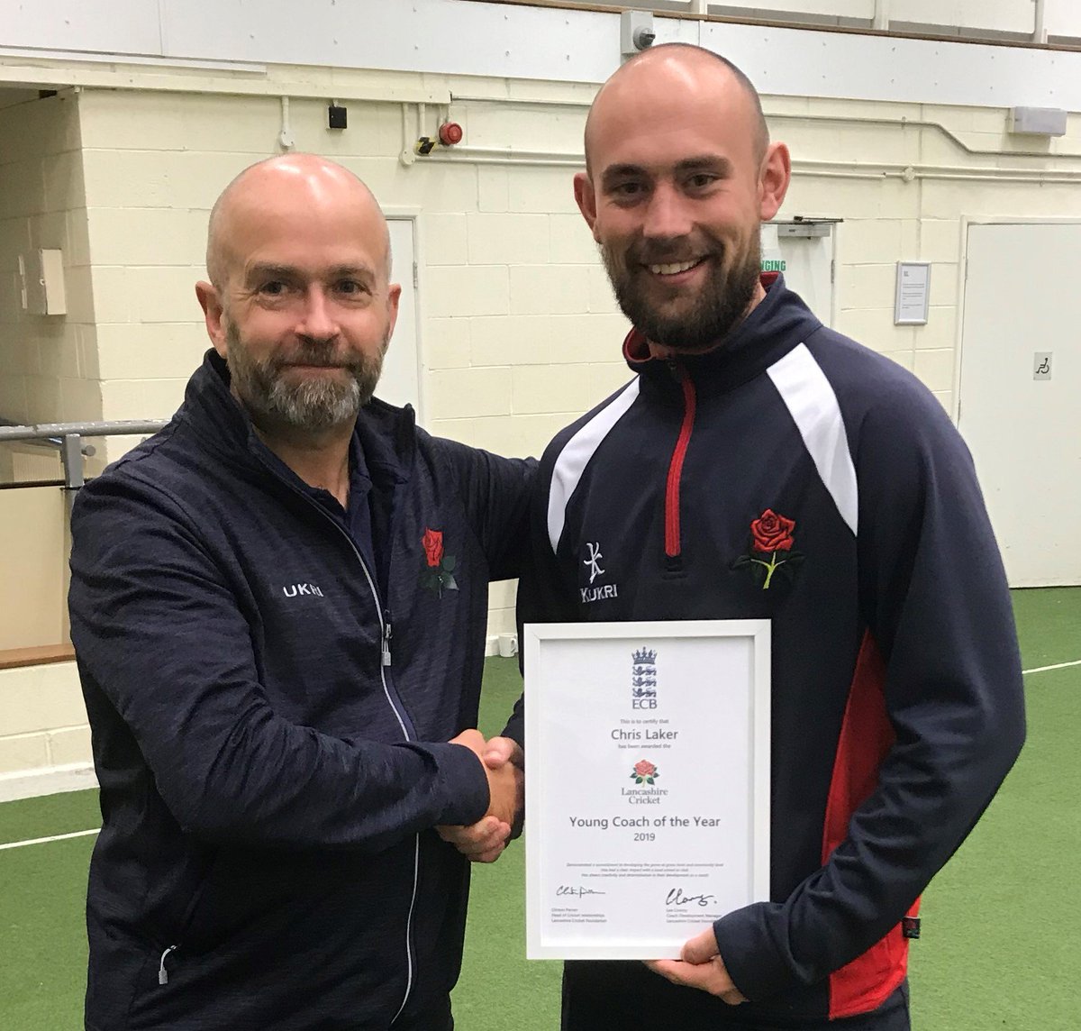 🥇 Congratulations to Chris Laker, the Lancashire Young Coach of the Year 2019 award winner. Chris will now go on to represent Lancashire at a national event 👏🌹