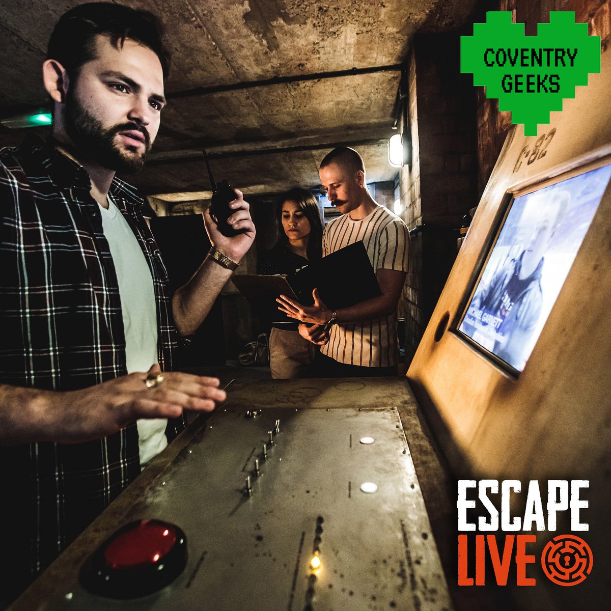 EscapeLiveCov's tweet photo. Geeks rejoice! 👾

This Saturday, join us at Fargo Village and fill your hearts with nerdy goodness. 💥
If you are a fan of comics, movies,  retro gaming or escape rooms 😉 you won't want to miss this!

Find us to book an #EscapeGame with 20% off 🙌

#coventrygeeks @coventrygeeks https://t.co/wG8qqI9e9W