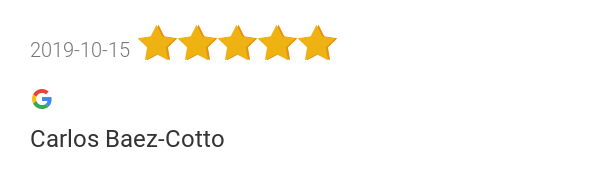 New 5.0-star Review: ""