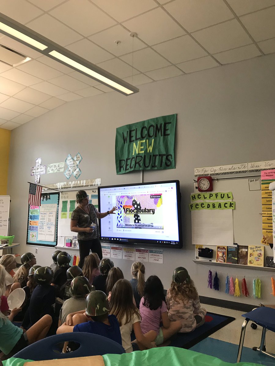 Sergeant Thomas transforms her classroom into a Writing Boot Camp so her young recruits can bravely advance toward liberty and punctuation for all! #roomtransformation #setthestagetoengage <a href="/WBeachSchool/">WBeachSchool</a> <a href="/NewHanoverCoSch/">New Hanover County Schools</a>