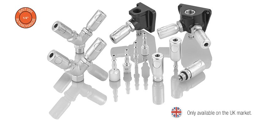 PREVOST BRM push button coupling - leak free for three years - try it for free contact us today for a free sample