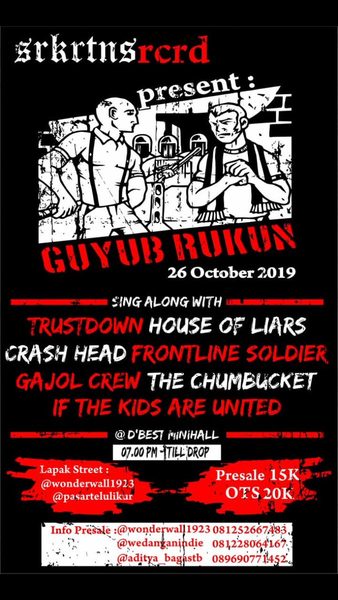 ada 2 acara bersamaan,dengan nama dan venue yg sama. ini semua tanpa unsur kesengajaan dari masing2 pembuat acara tersebut