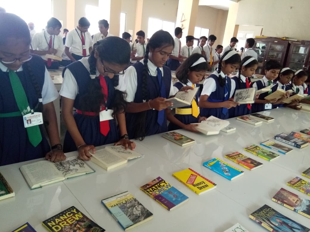 Books Exhibition by Holy Cross convent High School Akola to commemorate the birth anniversary of Late Dr .APJ Abdul Kalam in form of ‘INSPIRE TO READ DAY’ .....so rightly quoted by this great humanitarian cum author n scientist ....’BOOKS BECOME OUR PERMANENT COMPANIONS ‘