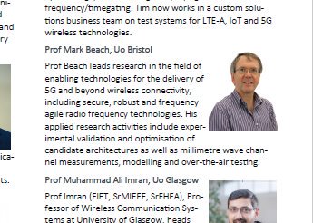 bristol_smart's tweet photo. Prof Mark Beach will be giving a talk @CWI_QUB on Friday 18th Oct at the #RF &amp; Millimetre Wave Symposium on the "Adaptive User Grouping Based on EVM Prediction for Efficient &amp; Robust #massiveMIMO in TDD" @BristolCSN @BristolUniEng #mmWave https://t.co/0rEsC58xpO