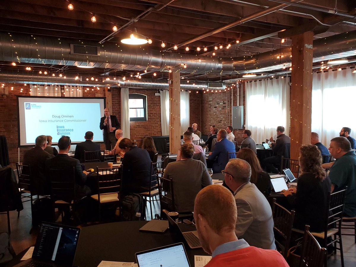 IowaDIFS's tweet photo. Great pleasure for @DougOmmen to help welcome folks to the @InsuranceAccel’s #GIAInsurTechWeek. Thanks to @niccook & @megankaybrandt for hosting a great week of events! #GIA #Iowa #DSM #insurtech #startups https://t.co/lrrEI63Hqi