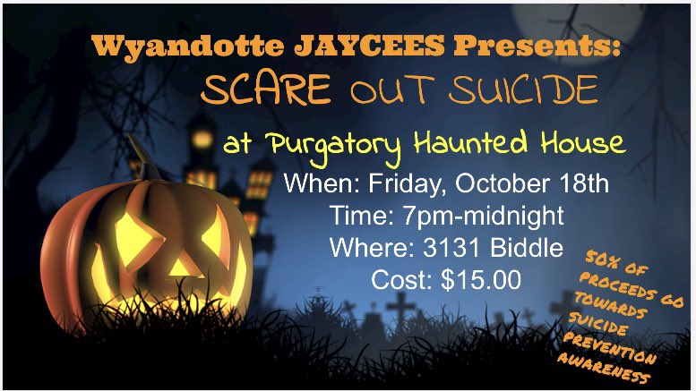 Help Scare Out Suicide THIS FRIDAY!