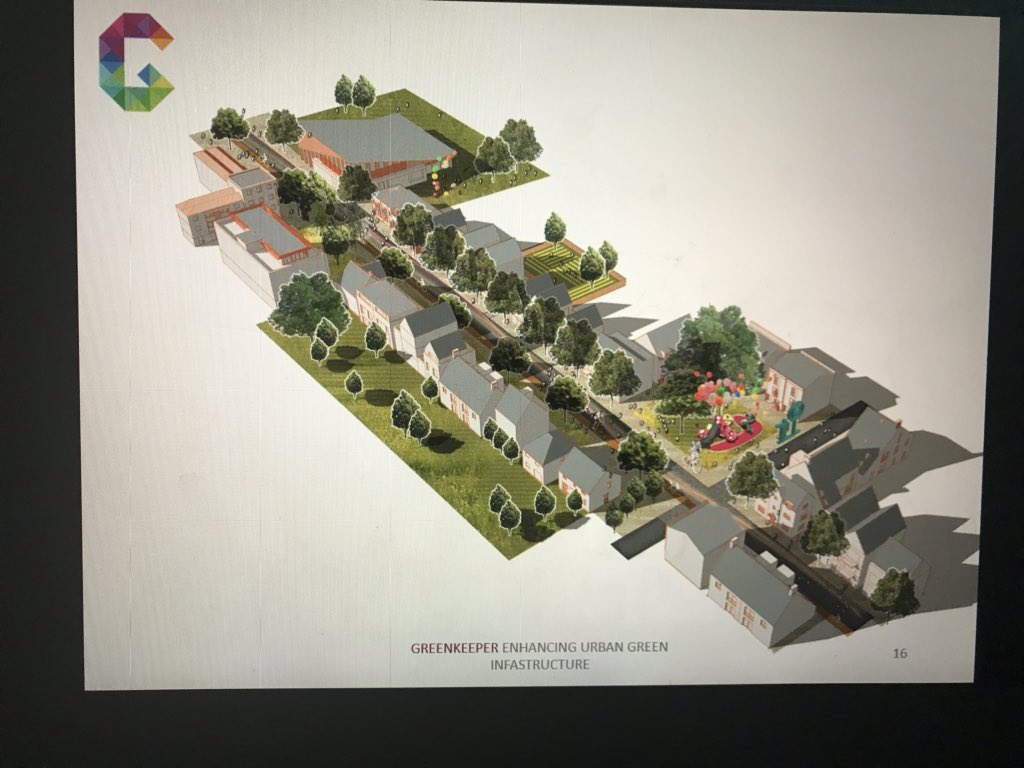 bartonwillmore's tweet photo. Urban design can deliver sufficient green immersion/dose by stealth. @GreenkeeperUK is informing this 15k settlement & integrated green infra. - driving reconsideration of GI provision & resulting health benefits analysis @HCD2019 #valuinggreen https://t.co/a0izQLg6nK